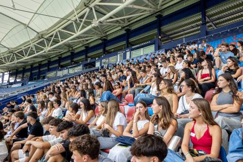 Alumnado de ESIC en su primer día de clase